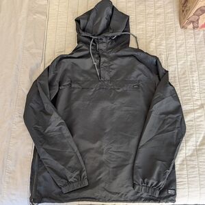 RVCA Black Hooded Windbreaker